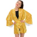 Pattern Yellow Long Sleeve Kimono View1