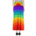 Rainbow Background Colorful Full Length Maxi Skirt View2