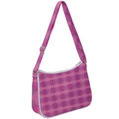 Pink Zip Up Shoulder Bag by HermanTelo