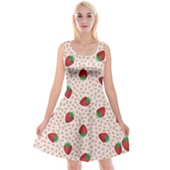 Cornflakes Strawberry Reversible Velvet Sleeveless Dress by trulycreative