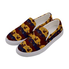 Turkey Pattern Women s Canvas Slip Ons by bloomingvinedesign