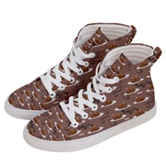 Turkey Dinner Men s Hi-top Skate Sneakers by bloomingvinedesign