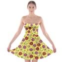 Pizza Ingredients Yellow Strapless Bra Top Dress View1