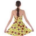 Pizza Ingredients Yellow Strapless Bra Top Dress View2