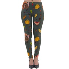 Thanksgiving Turkey Pattern Lightweight Velour Leggings by Valentinaart