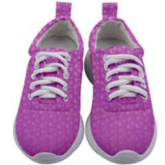 Background Polka Pink Kids Athletic Shoes by HermanTelo