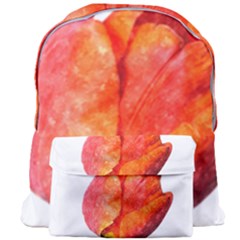 Spring Tulip Red Watercolor Aquarel Giant Full Print Backpack by picsaspassion