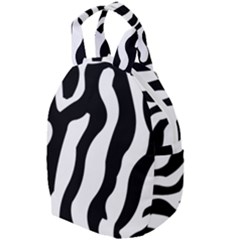 Wild Zebra Pattern Black And White Travel Backpacks by picsaspassion