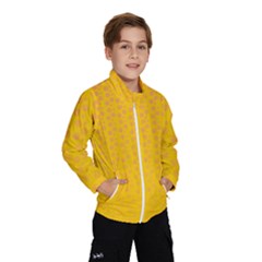 Background Polka Yellow Kids  Windbreaker by HermanTelo