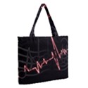 Music Wallpaper Heartbeat Melody Zipper Medium Tote Bag View2