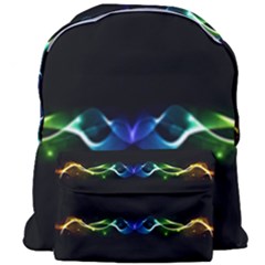 Colorful Neon Art Light Rays, Rainbow Colors Giant Full Print Backpack by picsaspassion