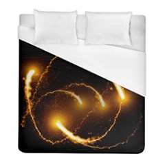 Flying Comets In The Cosmos Duvet Cover (full/ Double Size) by picsaspassion