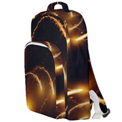 Flying Comets In The Cosmos Double Compartment Backpack by picsaspassion