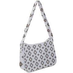 Background Texture Triangle Zip Up Shoulder Bag by HermanTelo