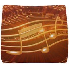 Music Notes Sound Musical Love Seat Cushion by HermanTelo