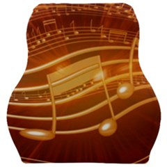 Music Notes Sound Musical Love Car Seat Velour Cushion  by HermanTelo