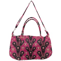 Background Abstract Pattern Removal Strap Handbag by HermanTelo