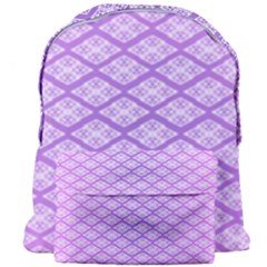 Pattern Texture Geometric Purple Giant Full Print Backpack by Mariart