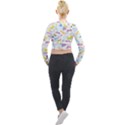 1 Arnold Dunkaroos Funfetti Print Dark Blue 1 Long Sleeve Cropped Velvet Jacket View2