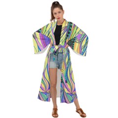 Happpy (4) Maxi Kimono by nicholakarma