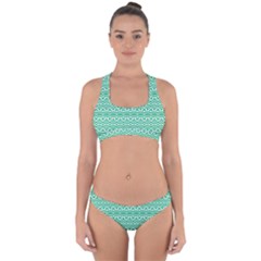 Pattern Green Cross Back Hipster Bikini Set by Mariart