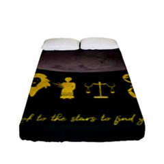 Look To The Stars Fitted Sheet (full/ Double Size) by Alchemy2