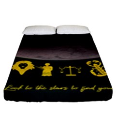 Look To The Stars Fitted Sheet (king Size) by Alchemy2