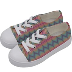 Pattern Background Texture Colorful Kids  Low Top Canvas Sneakers by HermanTelo