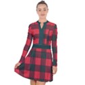 Canadian Lumberjack red and black plaid Canada Long Sleeve Panel Dress View1