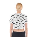 Bats Pattern Cotton Crop Top View2