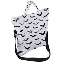 Bats Pattern Fold Over Handle Tote Bag by Sobalvarro