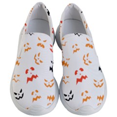 Pumpkin Faces Pattern Women s Lightweight Slip Ons by Sobalvarro