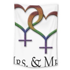 Mrs  And Mrs  Large Tapestry by LiveLoudGraphics