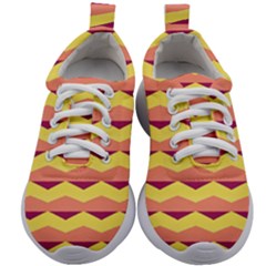 Background Colorful Chevron Kids Athletic Shoes by HermanTelo