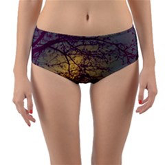 Tour Eiffel Paris Paysage Reversible Mid-waist Bikini Bottoms by kcreatif