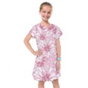 Pink flowers Kids  Drop Waist Dress View1