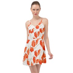 Pattern Coquelicots  Summer Time Chiffon Dress by kcreatif