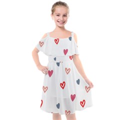 ? Pattern  Kids  Cut Out Shoulders Chiffon Dress by Sobalvarro