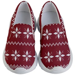 Christmas Pattern Kids Lightweight Slip Ons by Sobalvarro