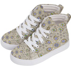 A Gift With Flowers And Bubble Wrap Kids  Hi-top Skate Sneakers by pepitasart