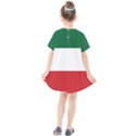 Flag Patriote Quebec Patriot red green white modern French Canadian Separatism black background Kids  Smock Dress View2