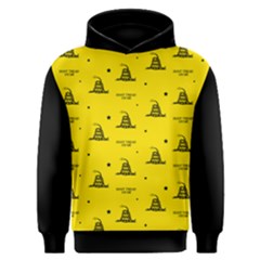 Gadsden Flag Don t Tread On Me Yellow And Black Pattern With American Stars Men s Overhead Hoodie by snek