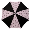 Gadsden Flag Standard Color Pink Gadsden Flag Pattern3 Stars K Gadsden Flag Pattern3 Black Background Straight Umbrellas View1