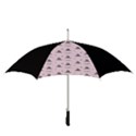 Gadsden Flag Standard Color Pink Gadsden Flag Pattern3 Stars K Gadsden Flag Pattern3 Black Background Straight Umbrellas View3