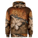 Wonderful Floral Design With Butterflies Men s Overhead Hoodie View1