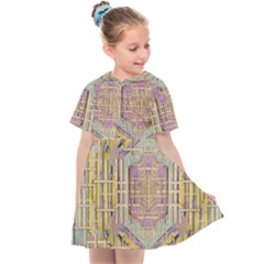 Temple Of Wood With A Touch Of Japan Kids  Sailor Dress by pepitasart