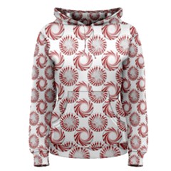 Peppermint Candy Dots Women s Pullover Hoodie by bloomingvinedesign