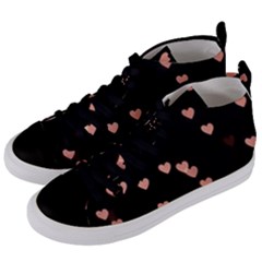 Love Hearts Women s Mid-top Canvas Sneakers by myuique