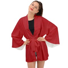 Red Christmas Elf Funny Realistic Costume Long Sleeve Kimono by snek