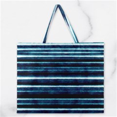 Bandes Peinture Bleu Profond Zipper Large Tote Bag by kcreatif